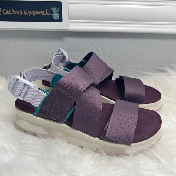 New Women’s Merrell Alpine Cush Slingback Wedge Sandals Size 7 - Picture 3 of 8